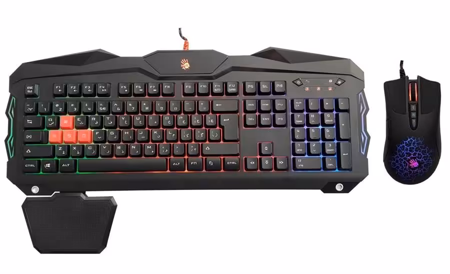 کیبورد و ماوس مخصوص بازی ای فورتک مدل B2100