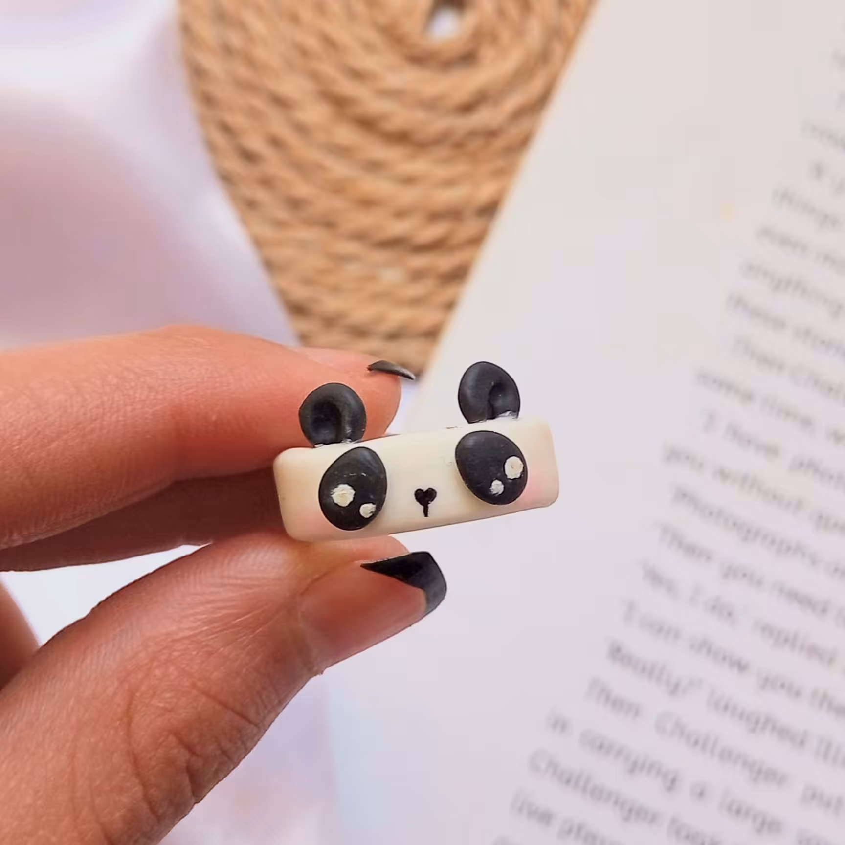 انگشتر پاندا(انگشتر چانکی. انگشتر دستساز. انگشتر خمیری) 