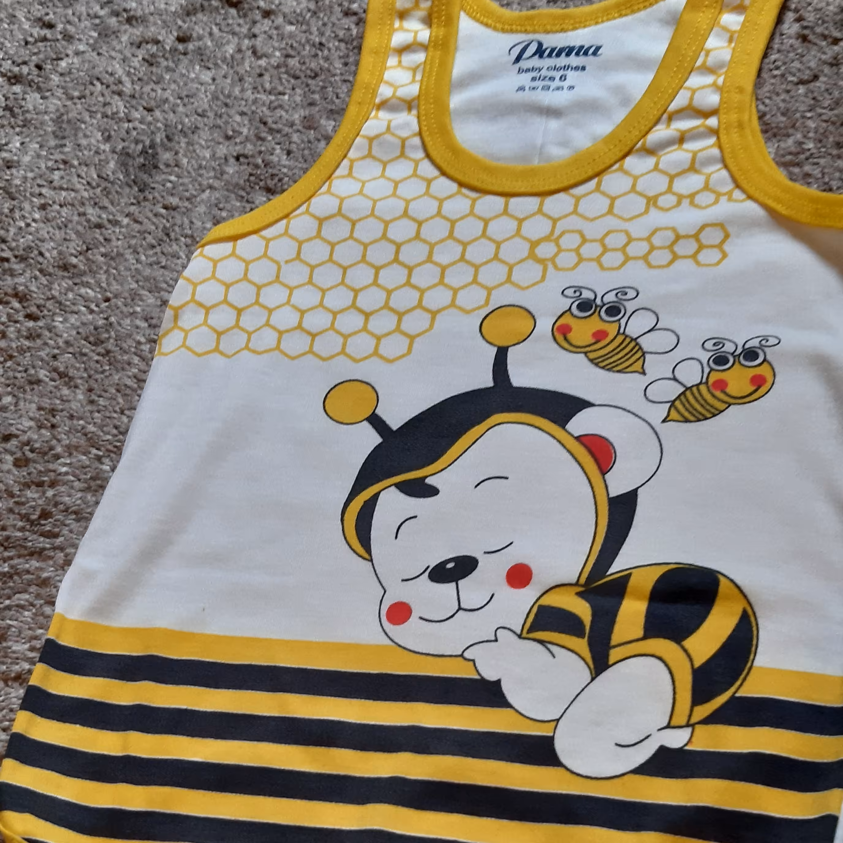 زیر دکمه رکابی حلقه ای تک رنگ زنبوری نخی
سایز بندی