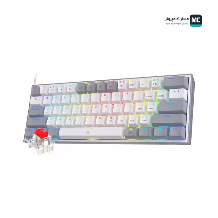 قیمت و خرید کیبورد ردراگون K617 FIZZ RGB White/Grey