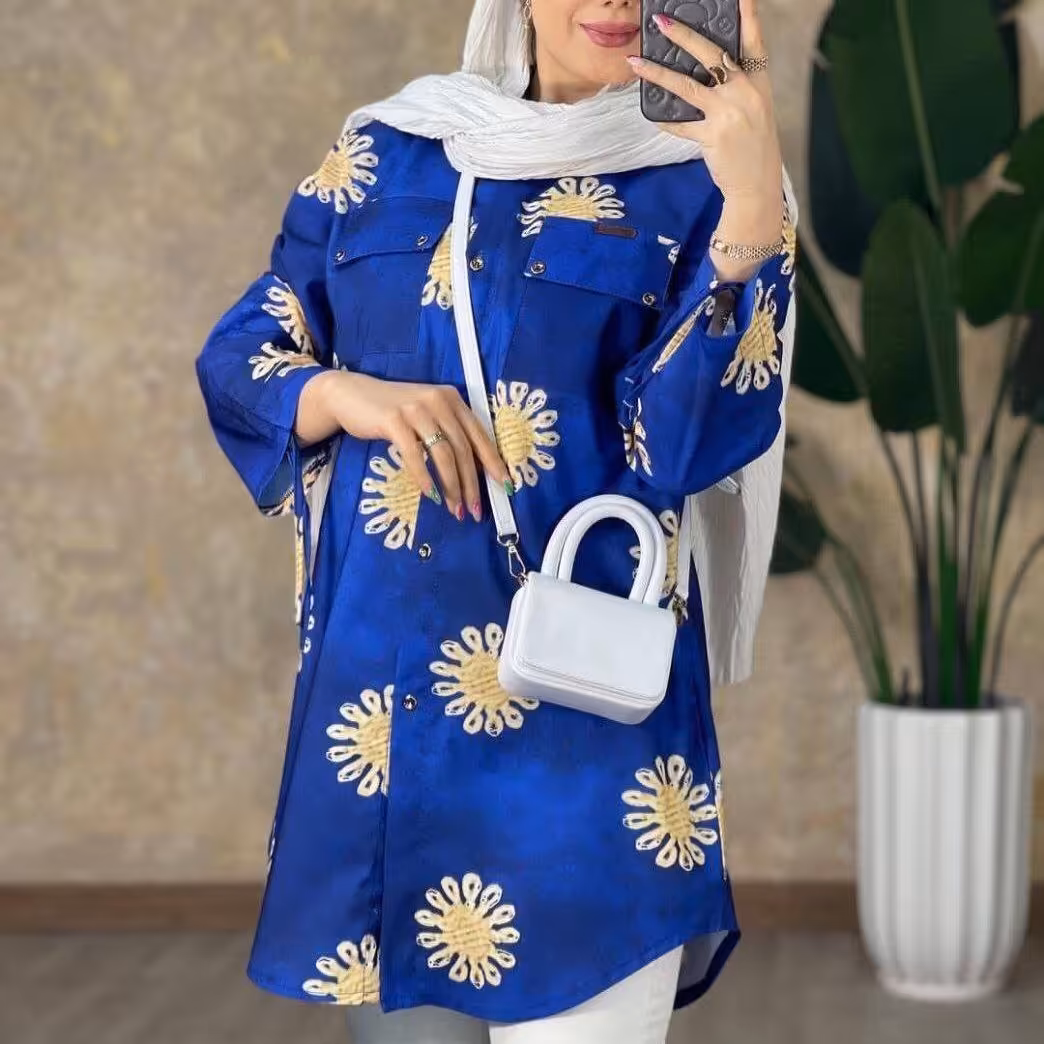 تونیک طرح دار زنانه گل و سنتی 