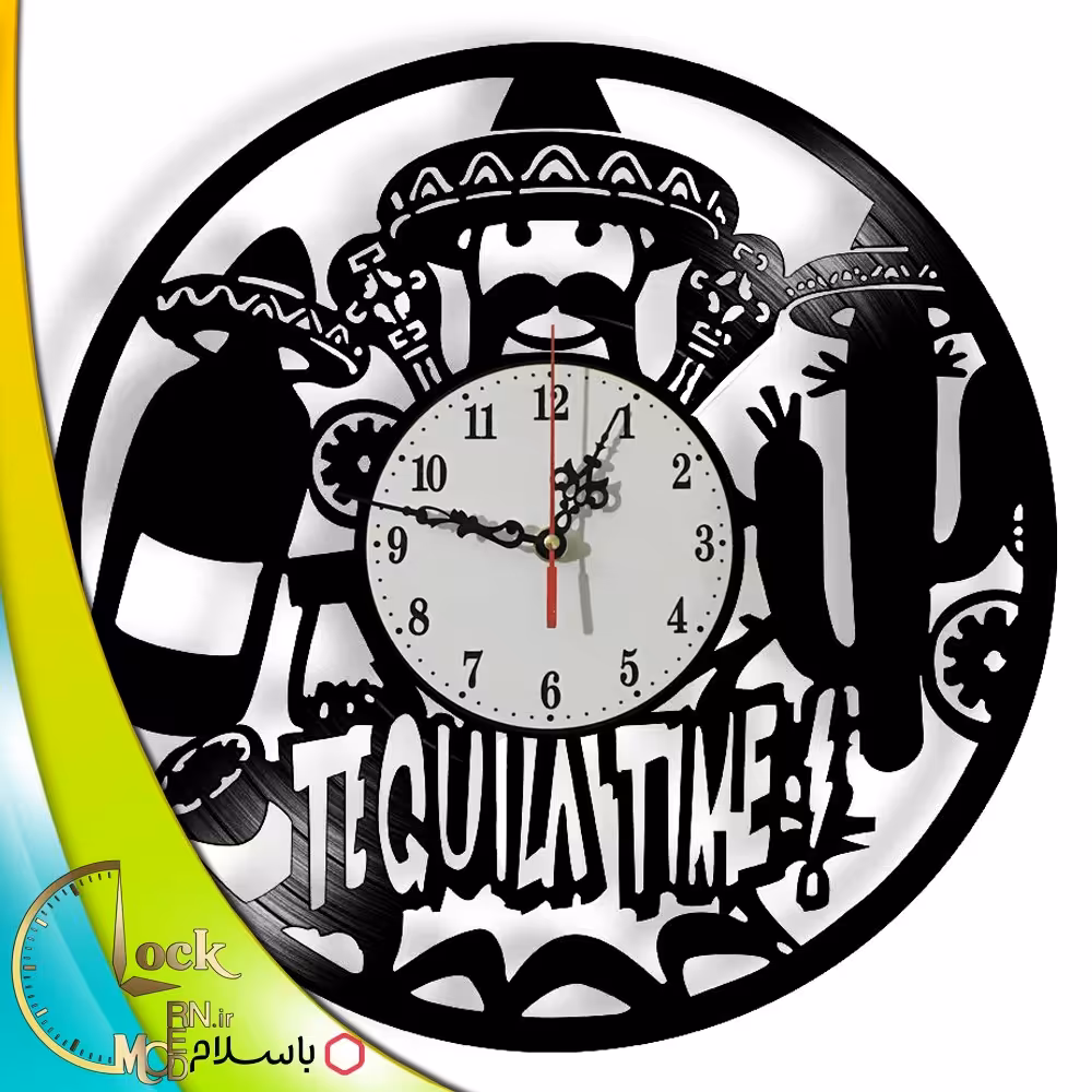 ساعت دیواری مکزیکی طرح فروش نوشیدنی کد 992 (پس کرایه)