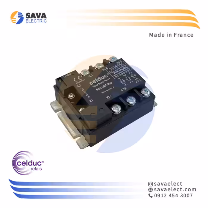 خرید رله الکترونیکی (SSR) سه فاز 50 آمپر SGT965360 سلدوک فرانسه | ساوا الکتریک