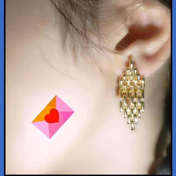 گوشواره حصیری طلایی رنگ ثابت بسیار شیک وپرطرفدار