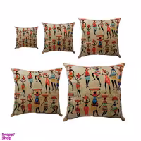 کوسن رنس کد S5-10005 مجموعه 5 عددی کوچک تا بزرگ چند رنگ