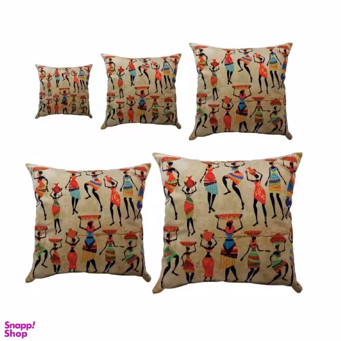 کوسن رنس کد S5-10005 مجموعه 5 عددی کوچک تا بزرگ چند رنگ