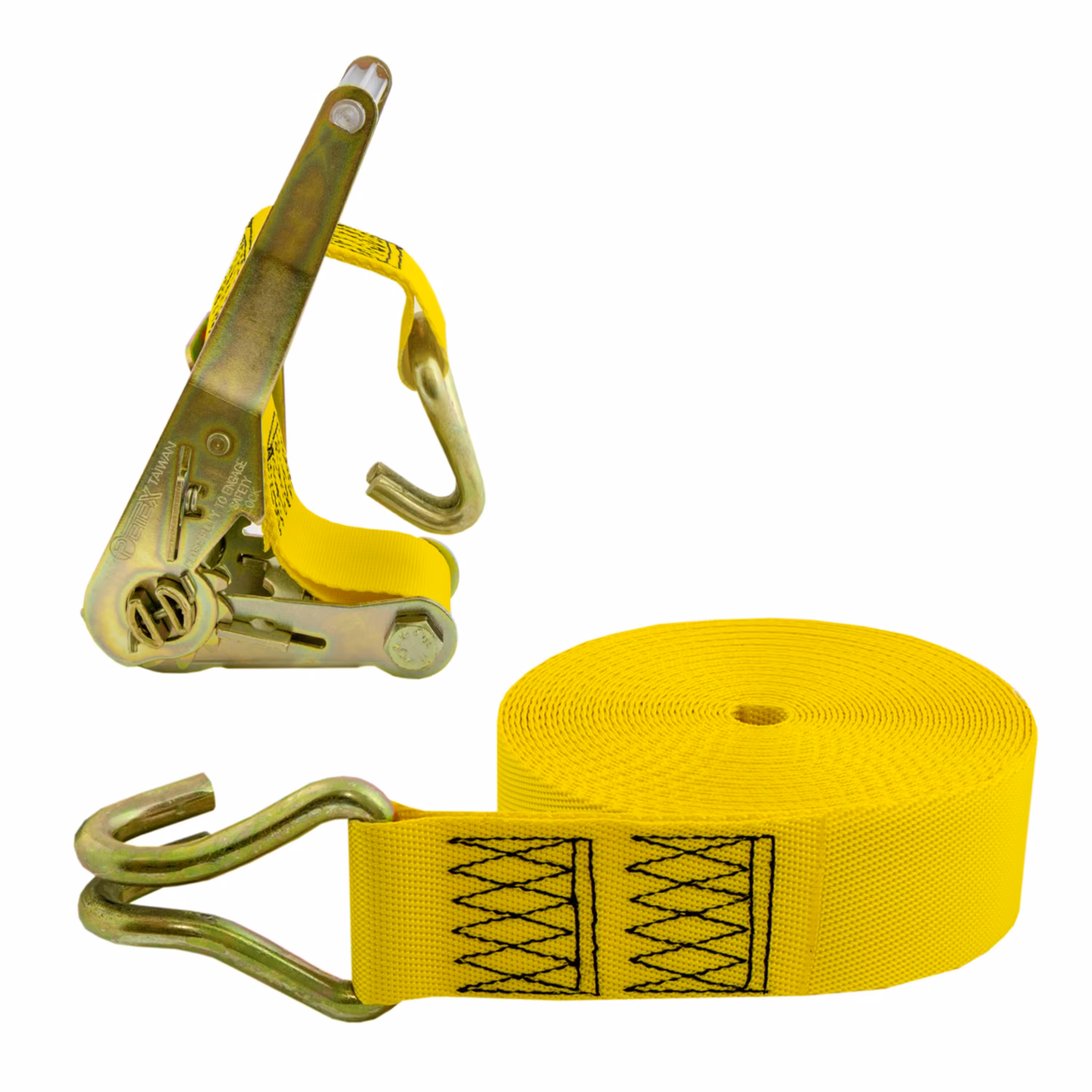 تسمه جغجغه 3 تن 6 متری با نوار پلی استر زرد ارتشی مقاومت بالا