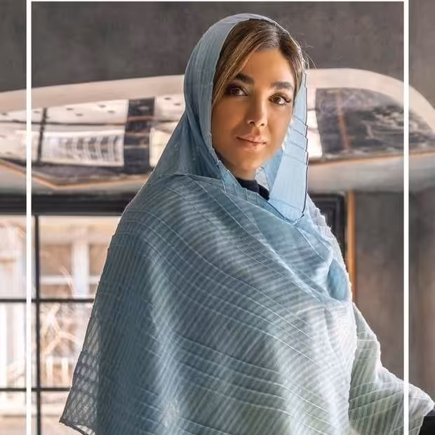 🌸شال نخی آبرنگی طیفی چهارفصل