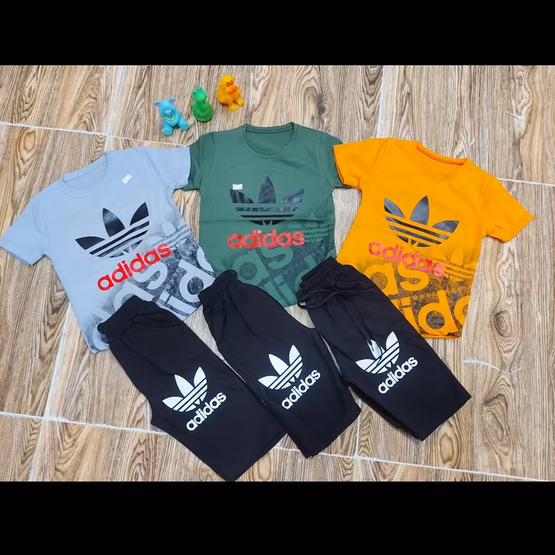 تیشرت شلوارک پسرانه در سه طرح