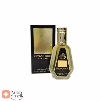 ادکلن اینتنس گلد پور فمه فرگرانس ورد 50 میل | Intense Gold Pour Femme