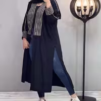مانتو ساره سوزن دوزی