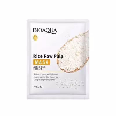 ماسک ورقه ای برنج خام بیوآکوا 25 گرمی