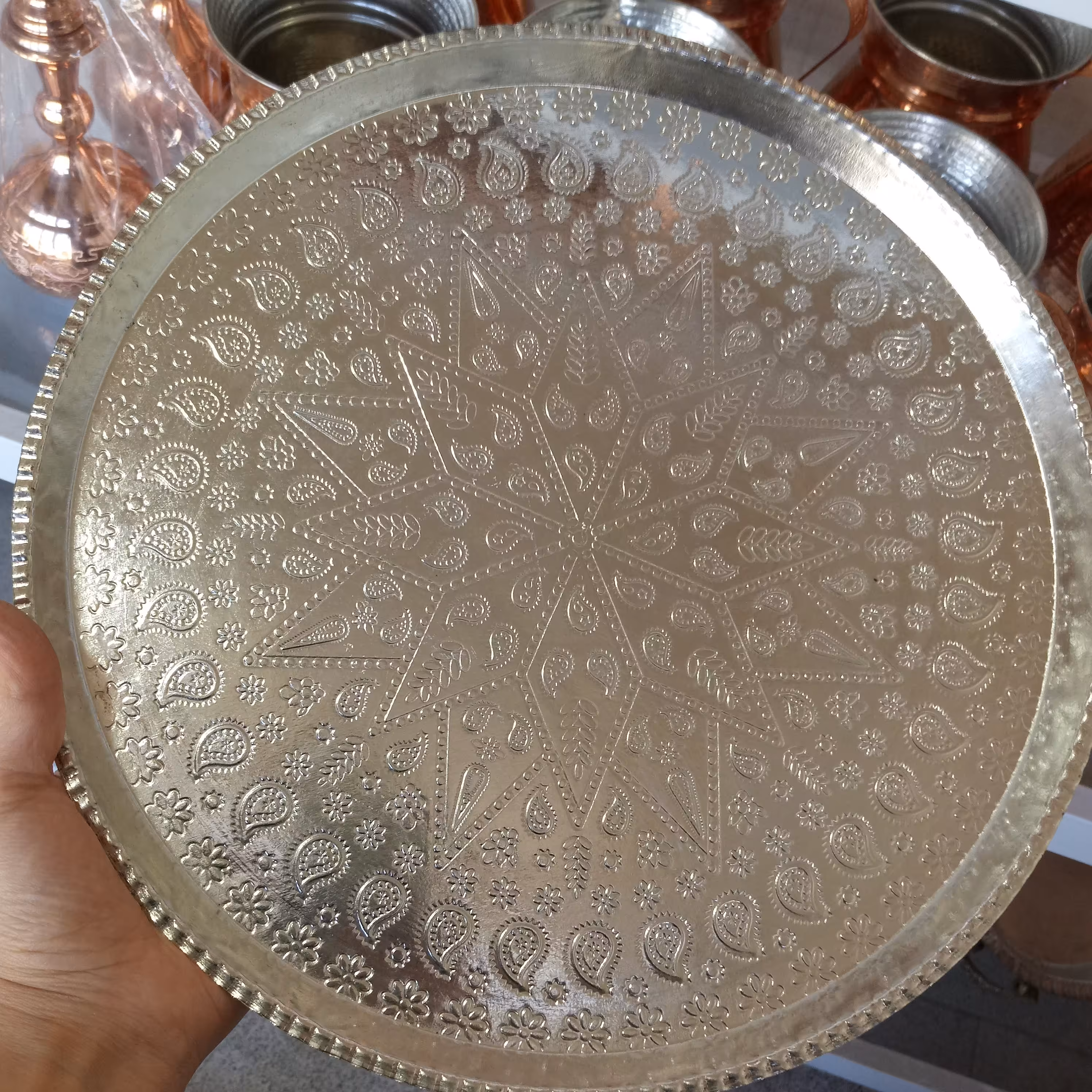 سینی گرد سفید