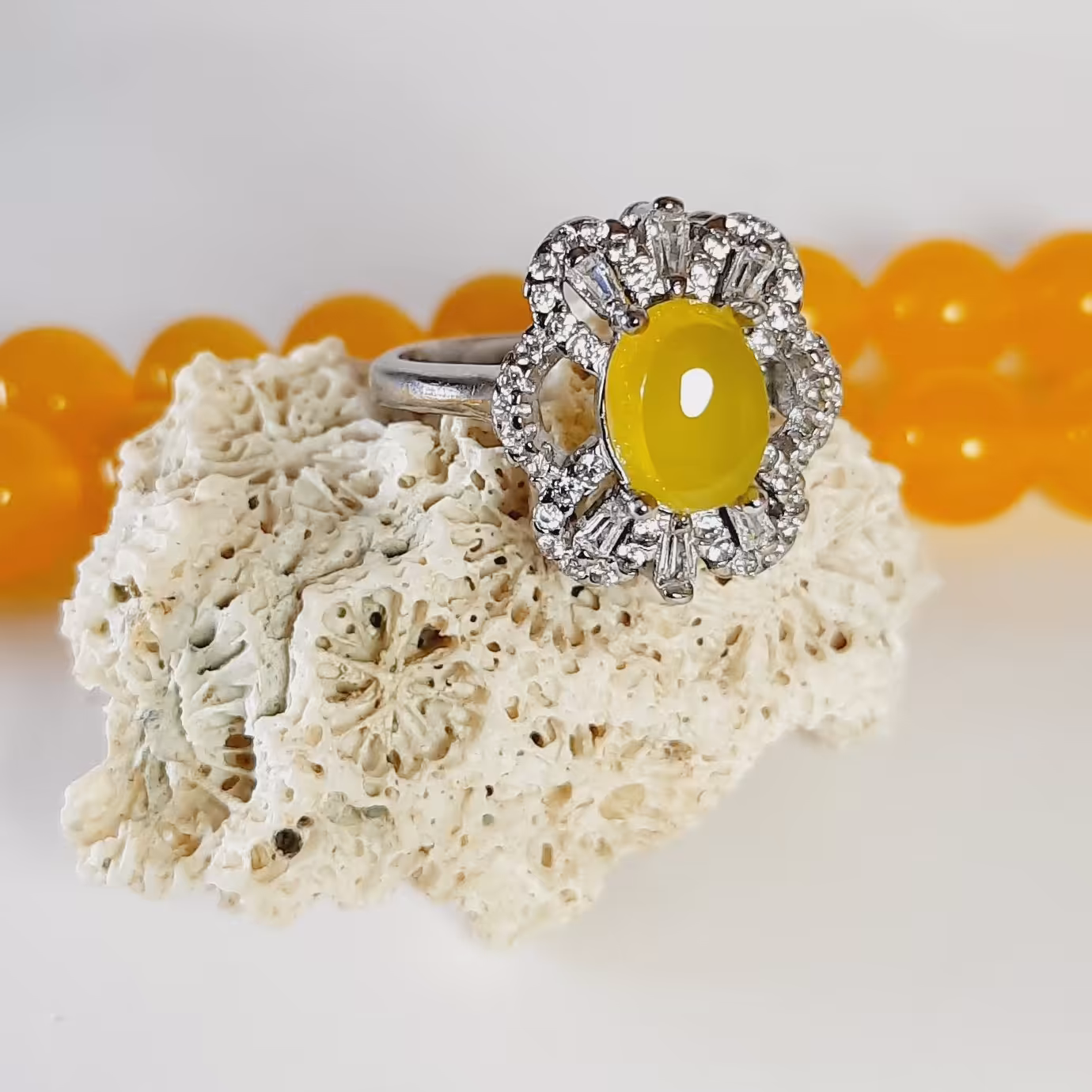 انگشتر زنانه نقره شرف الشمس با عیار 925 طرح ستاره