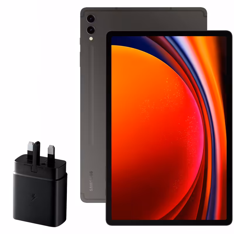 تبلت سامسونگ مدل Galaxy Tab S9 Plus ظرفیت 256 گیگابایت و رم 12 گیگابایت به همراه شارژر 45 وات سامسونگ