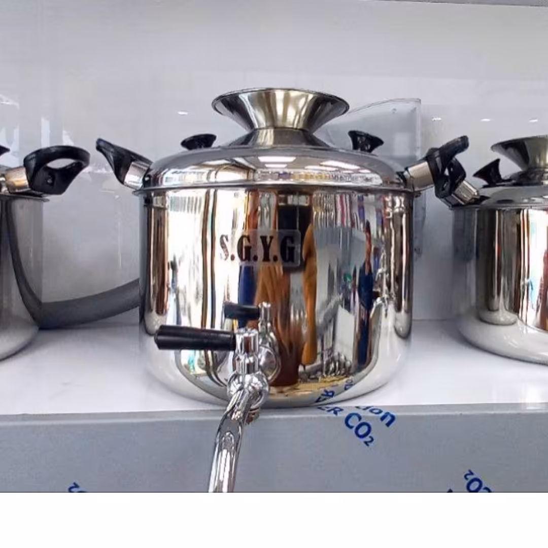 کتری استیل شیردار 9لیتر مارک شقایق کیفیت بالا