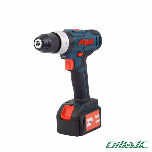 دریل پیچ گوشتی شارژی چکشی 18 ولت آروا مدل 5843