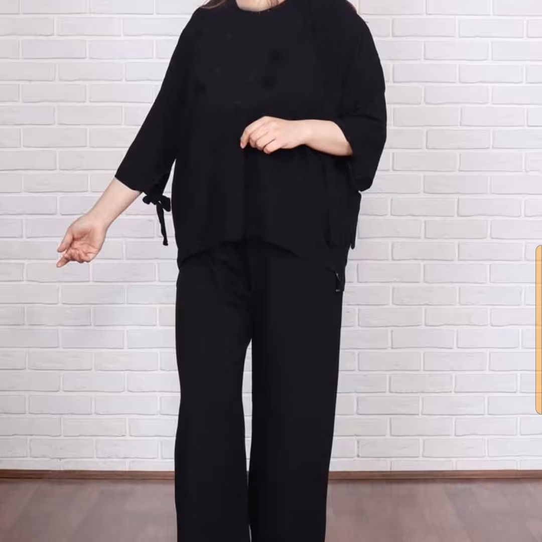 ست بلوز شلوا ر نخی تک رنگ قواره عالی