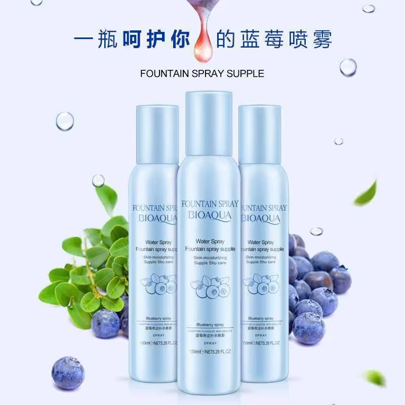 اسپری آب بلوبری بیواکوا  اسپری آبرسان بیوآکوا  اسپری ابرسان پوست
