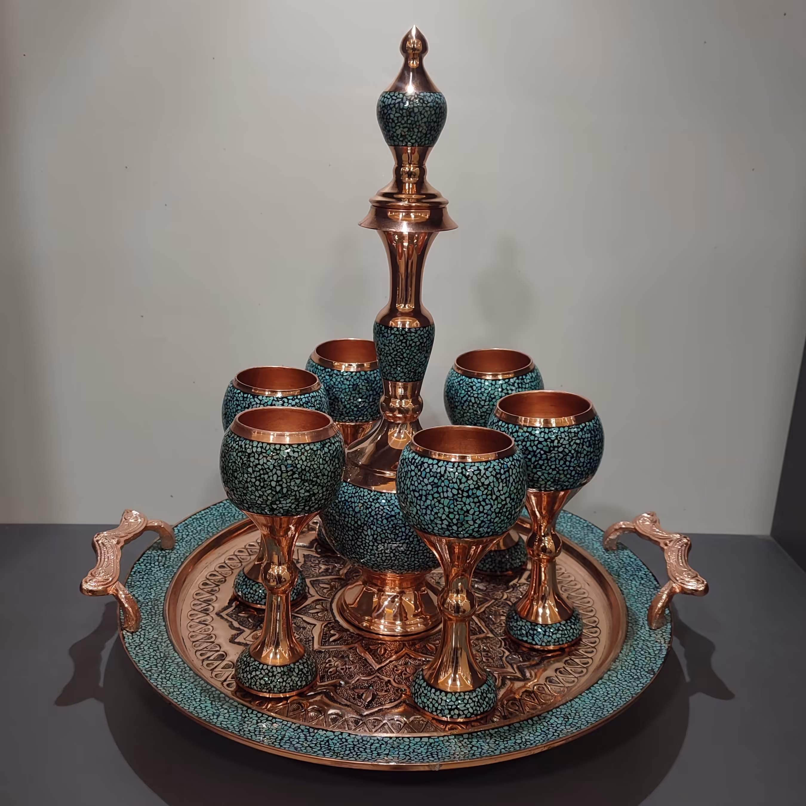 ست شربت خوری سایز بزرگ فیروزه