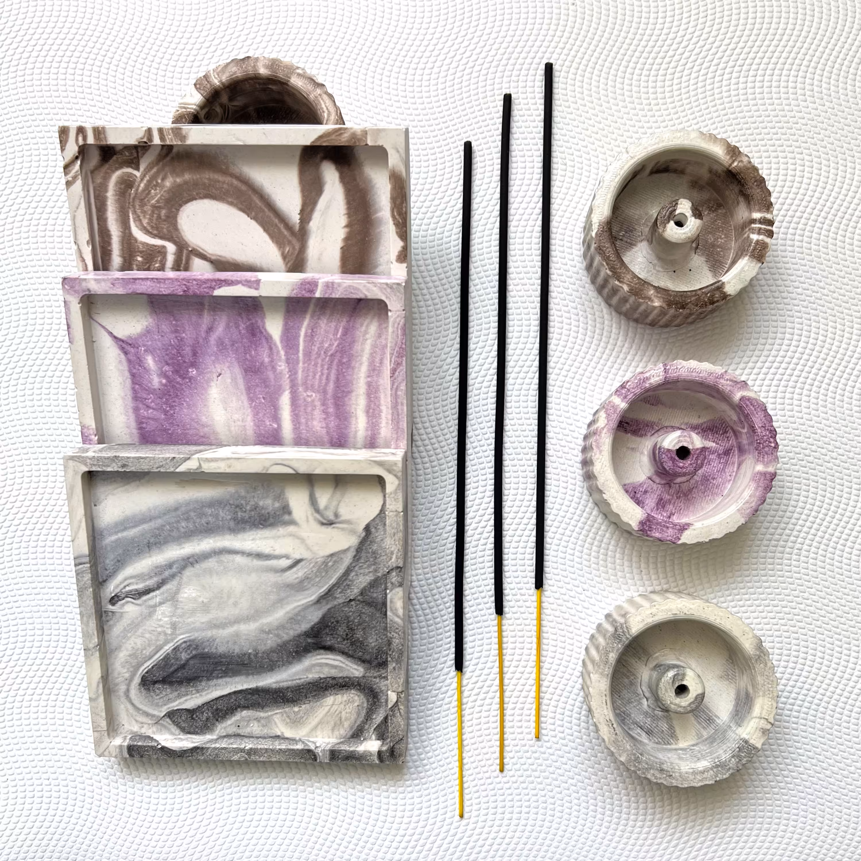 ست جاعودی بتنی مربع طرح ابروبادی کد 1003