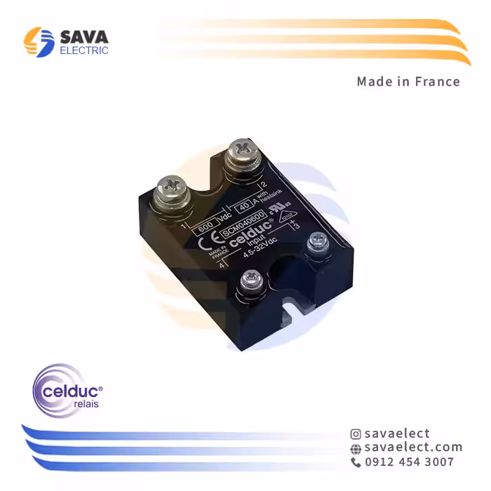 خرید رله الکترونیکی (SSR) تک فاز 40 آمپر SCM040600 سلدوک فرانسه | ساوا الکتریک