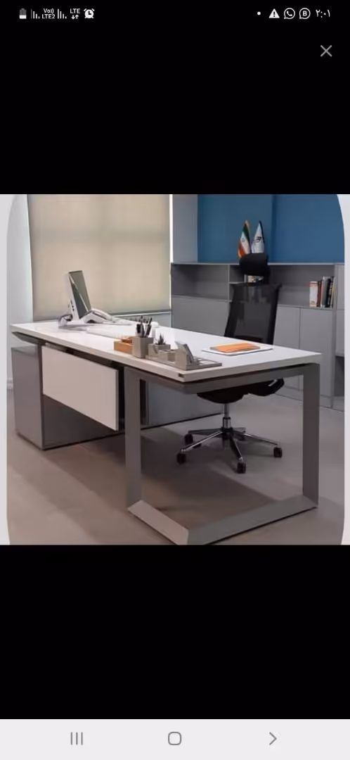 میز اداری پایه فلزی