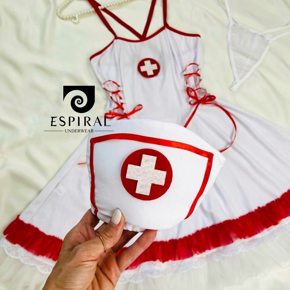 کاستوم پرستاری تل دار فانتزی