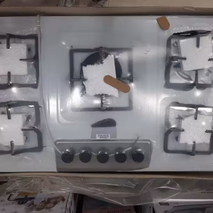 ◾گاز صفحه ای استیل
⭐جدید⭐
▫️جنس استیل (برچسب سفید روشه باید برداشته شه)
▪️5شعله
▫️سایز استاندارد
▪️فندک دار
▫️ابعاد 50در