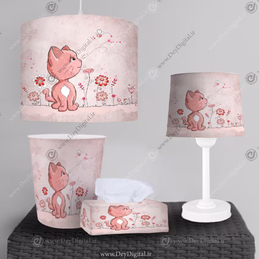 ست آباژور و لوستر اتاق کودک CS-1033