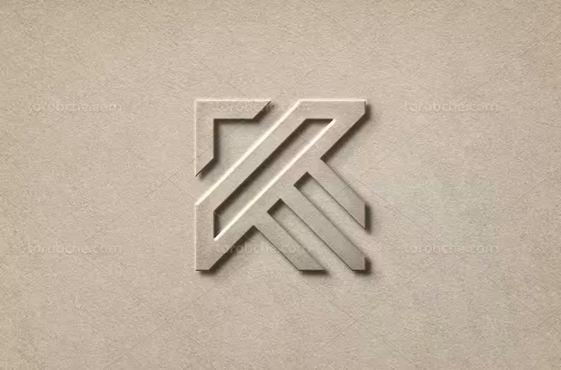 موکاپ لوگو سنگی | گرافیک با طعم تربچه