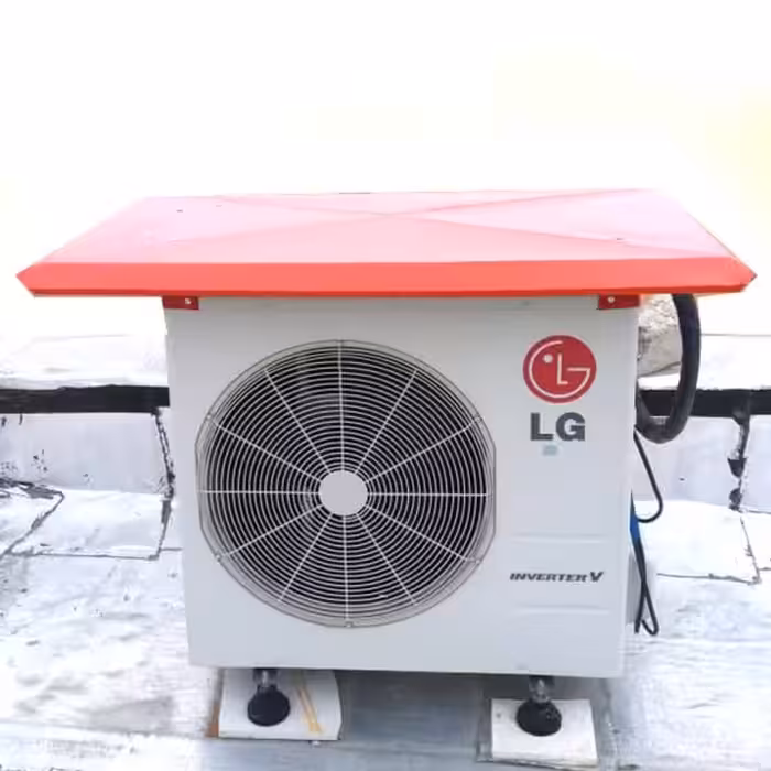 سایه بان کولر فلزی گالوانیزه رنگ کوره