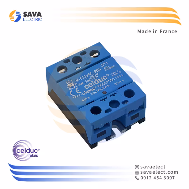 خرید رله الکترونیکی (SSR) تک فاز 90 آمپر SO967560 سلدوک فرانسه | ساوا الکتریک