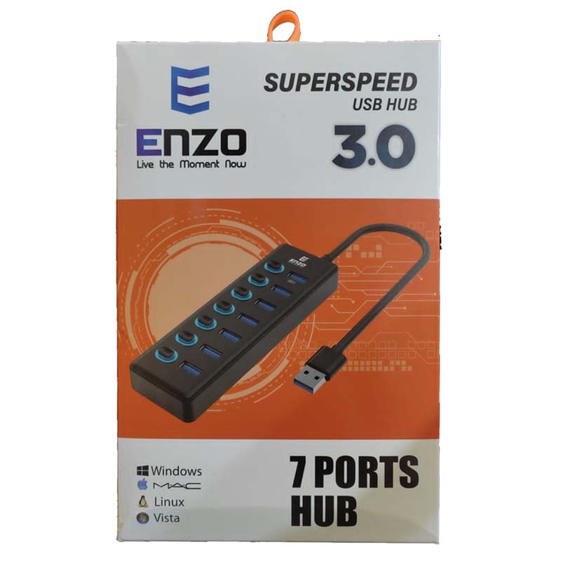 هاب 7 پورت USB30 آداپتور خور انزو Enzo UH-70A