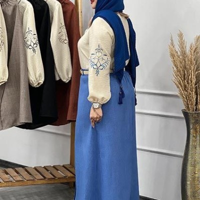 مانتو شلوار زنانه مدل نام : بلوز دامن کمند