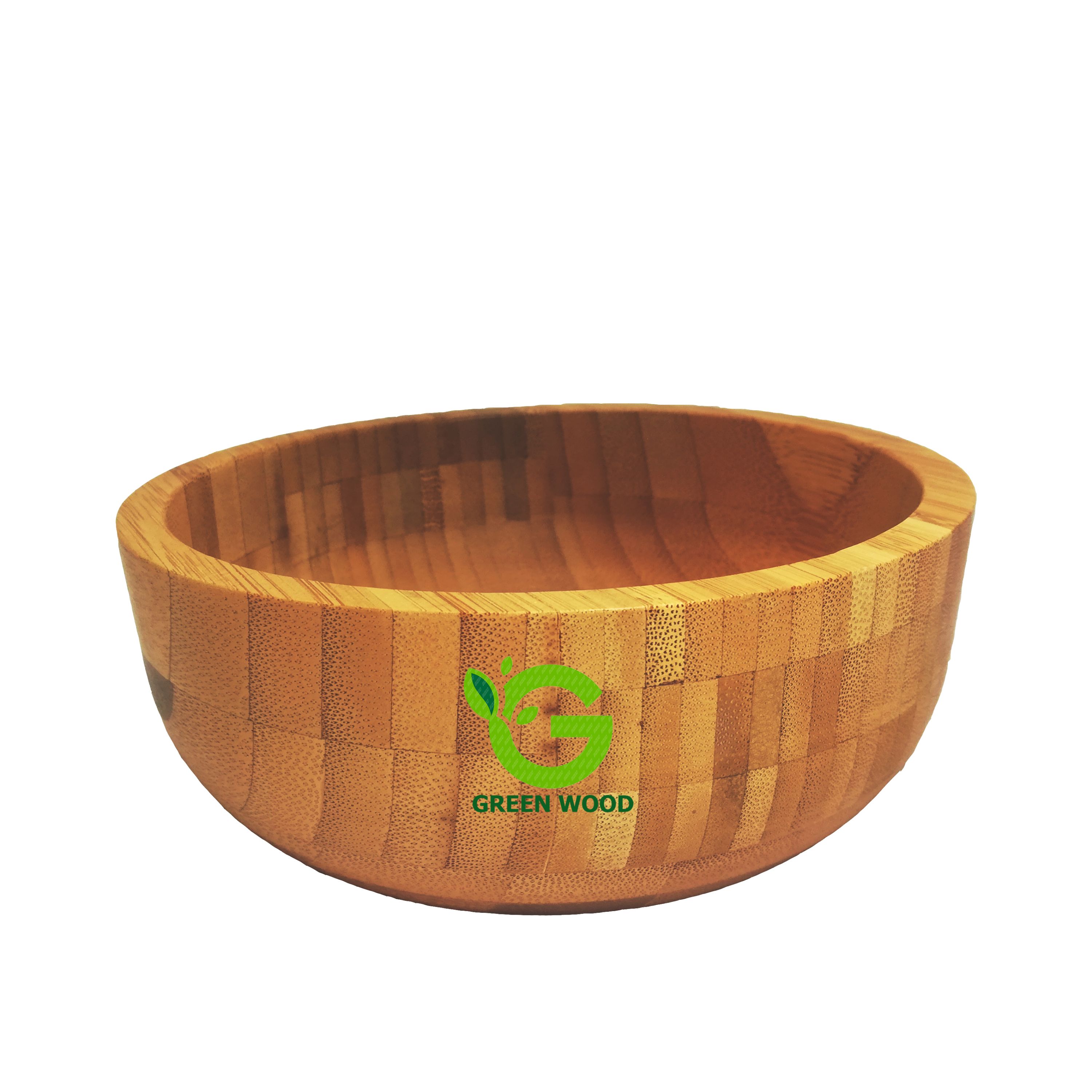کاسه میوه و سالاد چوبی بامبو مدل D15 کد Gw141001001