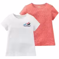 پک دو عددی تیشرت دخترانه اورجینال برند لوپیلو کشور آلمان سایز 4 تا 6 سال 