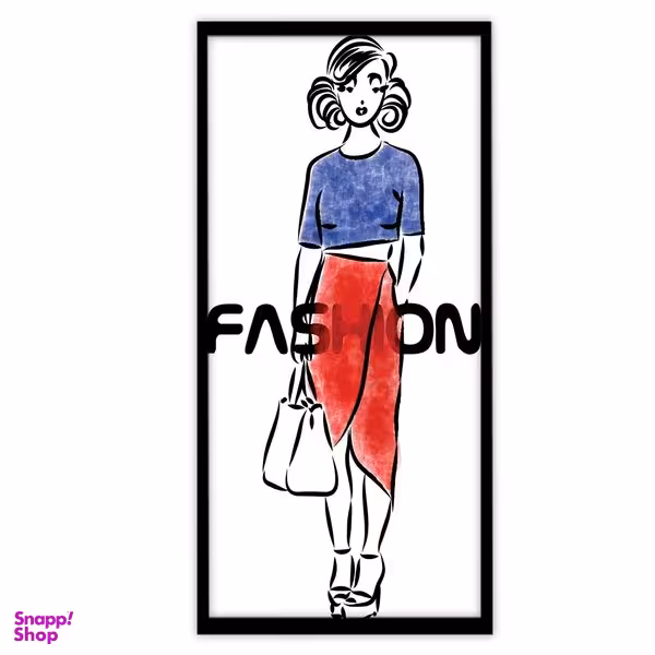 تابلو بکلیت طرح مدلینگ آرایشی و لباس زنانه مدل B-15355