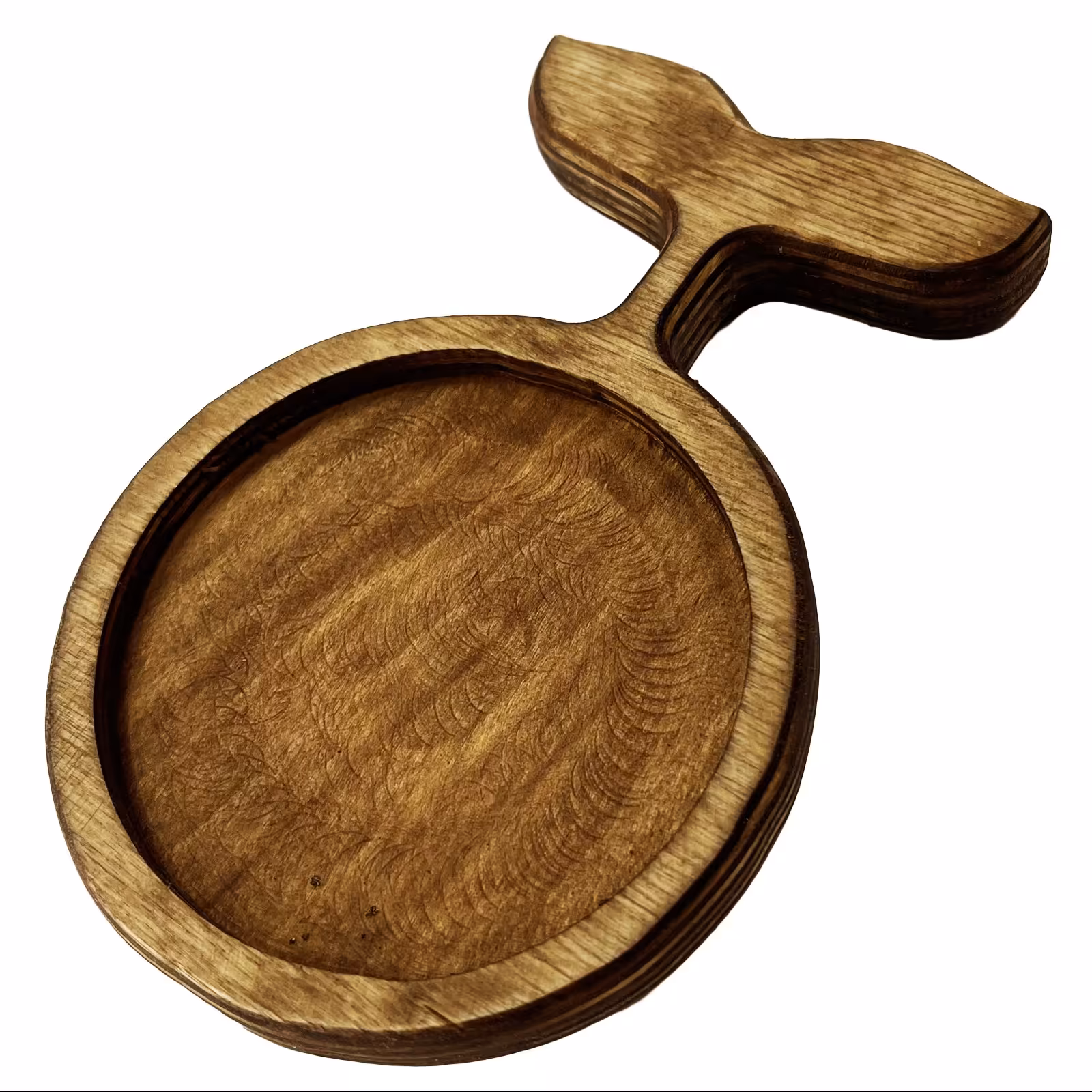 زیر لیوانی چوبی پلای وود مدل دم ماهی ضد آب