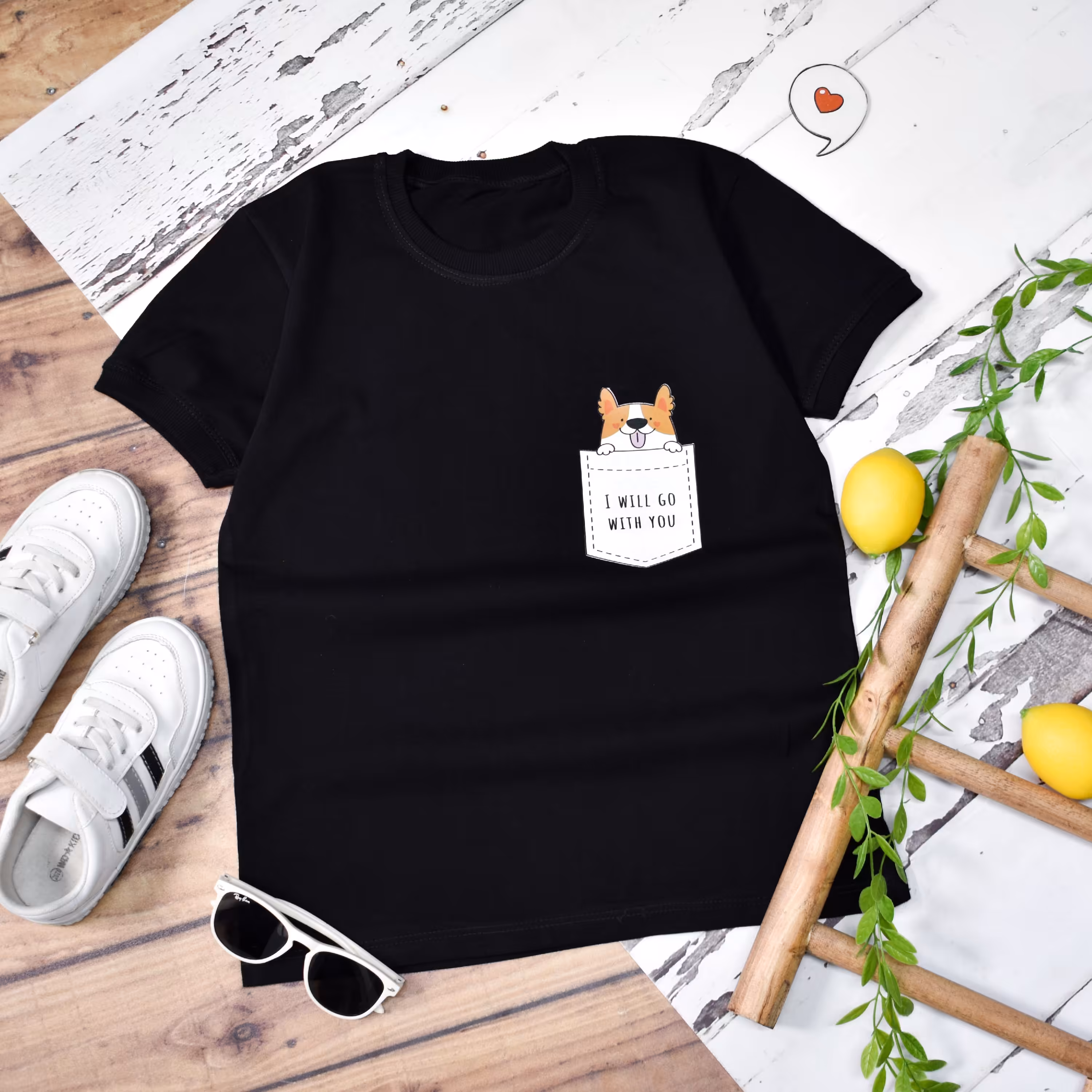 تیشرت مشکی هاپو  اسپرت ( دخترانه و پسرانه )  شیک و جذاب کد 5342