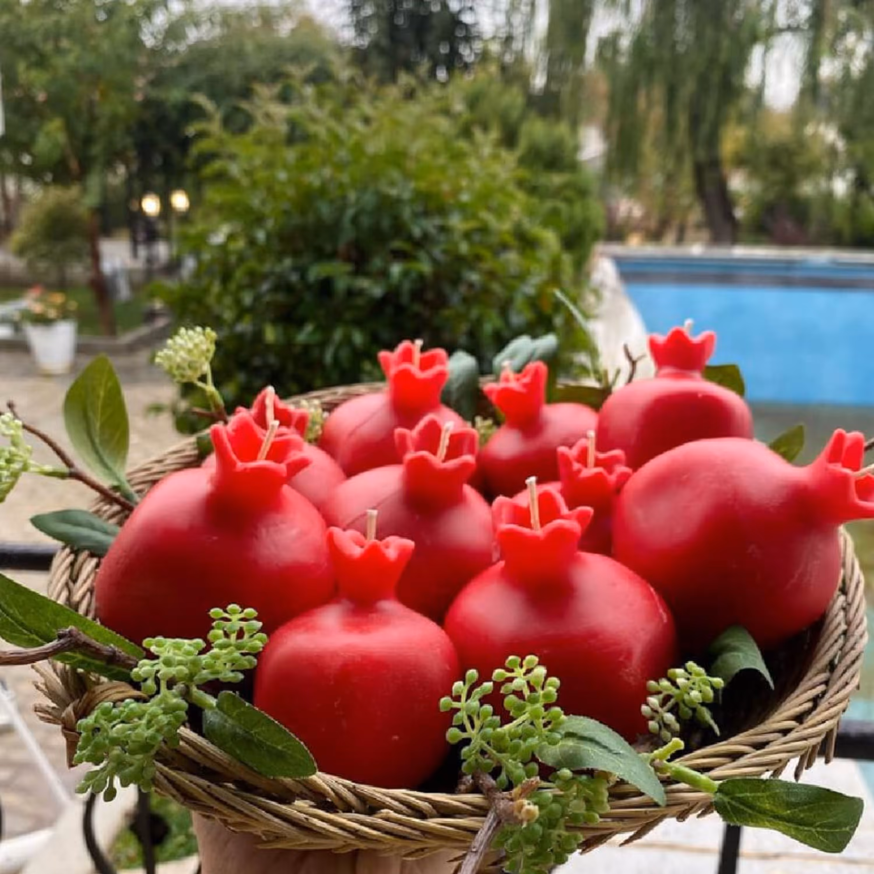 شمع انار (دست ساز) سایز بزرگ 