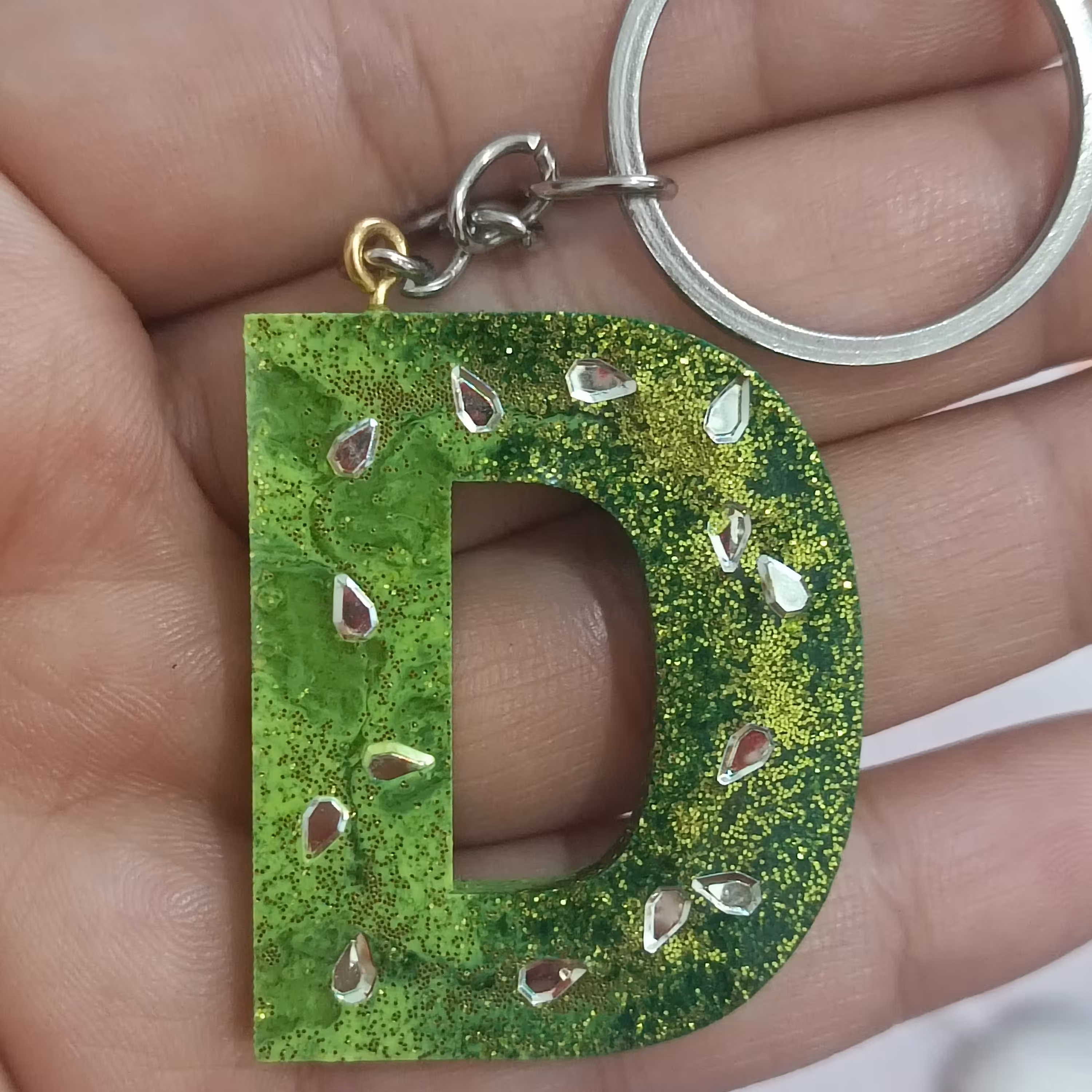 سرکلیدی جاسویچی رزینی حرف D