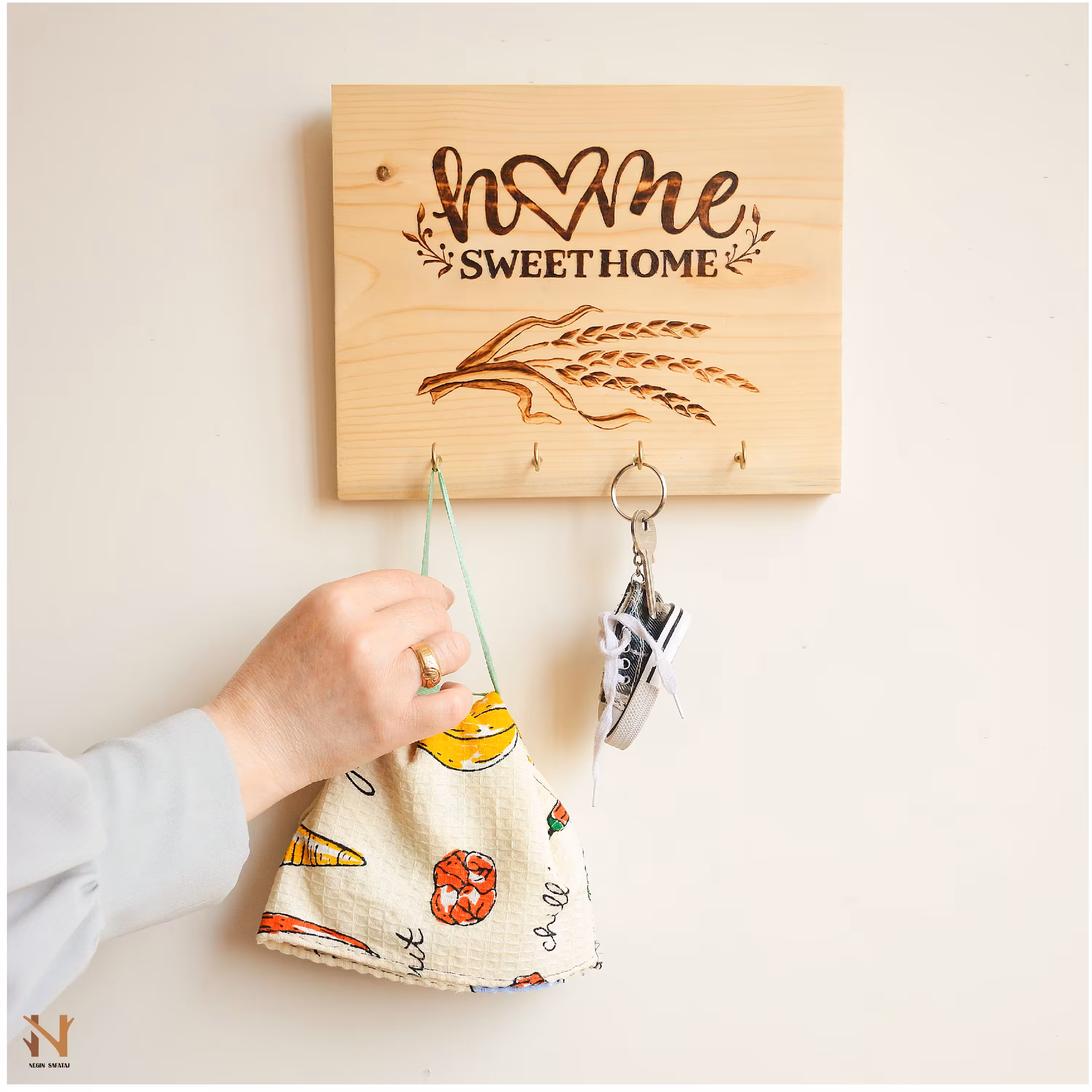 جاکلیدی/جا حوله ای دیواری