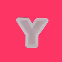 قالب سیلیکونی حروف تکی برای رزین حرف Y