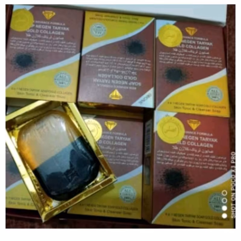 صابون کلاژن سازی طلا هلوگرام دار اصل تایلند و شرکت بلوچستان