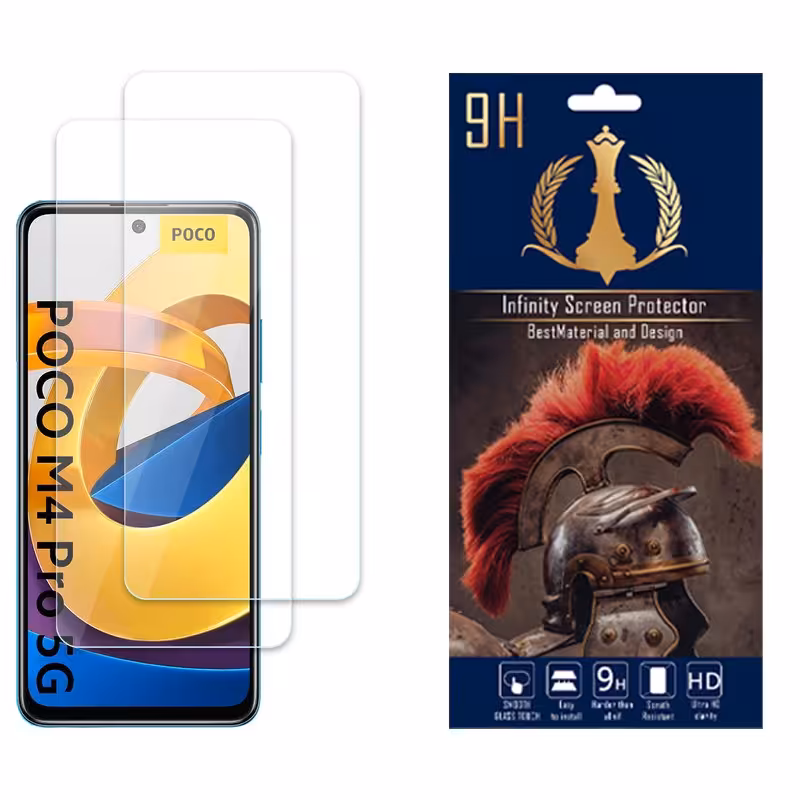 محافظ صفحه نمایش اینفینیتی مدل NANOمناسب برای شیائومی Poco M4 Pro 5Gبسته دو عددی