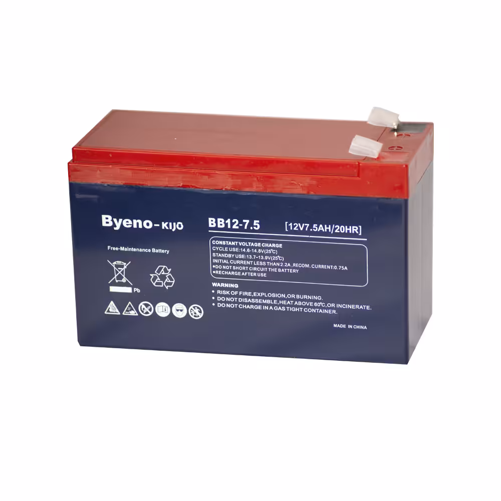 باتری یو پی اس 12 ولت 7.5 آمپر باینو مدل BB12-7.5