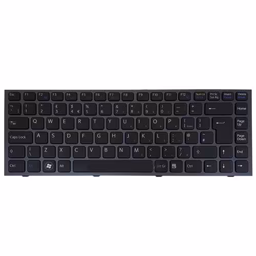 کیبرد لپ تاپ سونی VPC-S مشکی-با بک لایت-با فریم نوک مدادی