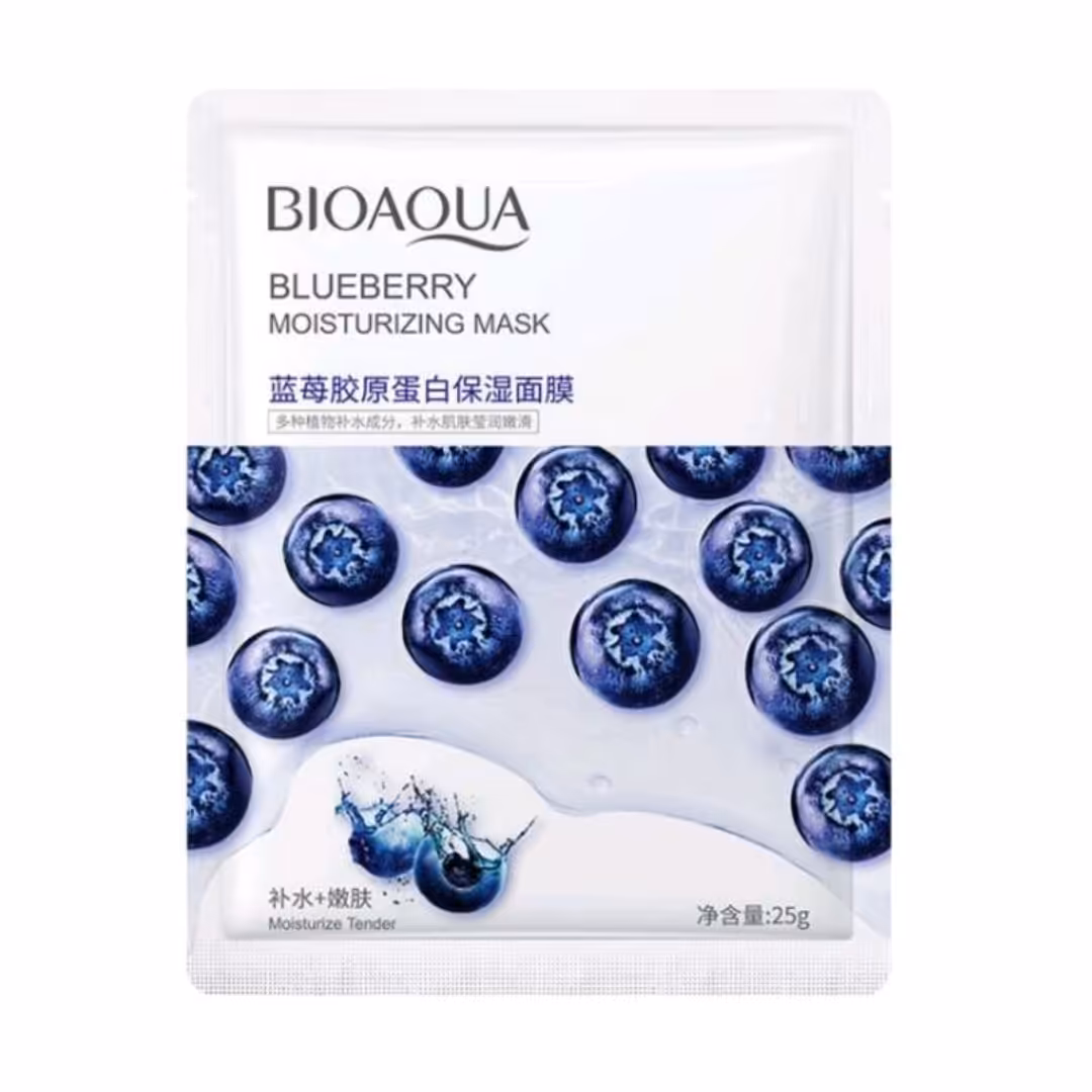  ماسک ورقه ای بلوبری بیوآکوا - حجم 25 گرم