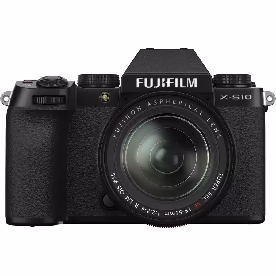 دوربين بدون آينه فوجی فيلم FUJIFILM X-S10 Mirrorless Digital Camera with 18-55mm